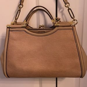 Super rare and limited COACH Madison Pinnacle Embossed
Lizard CARRIE Satchel